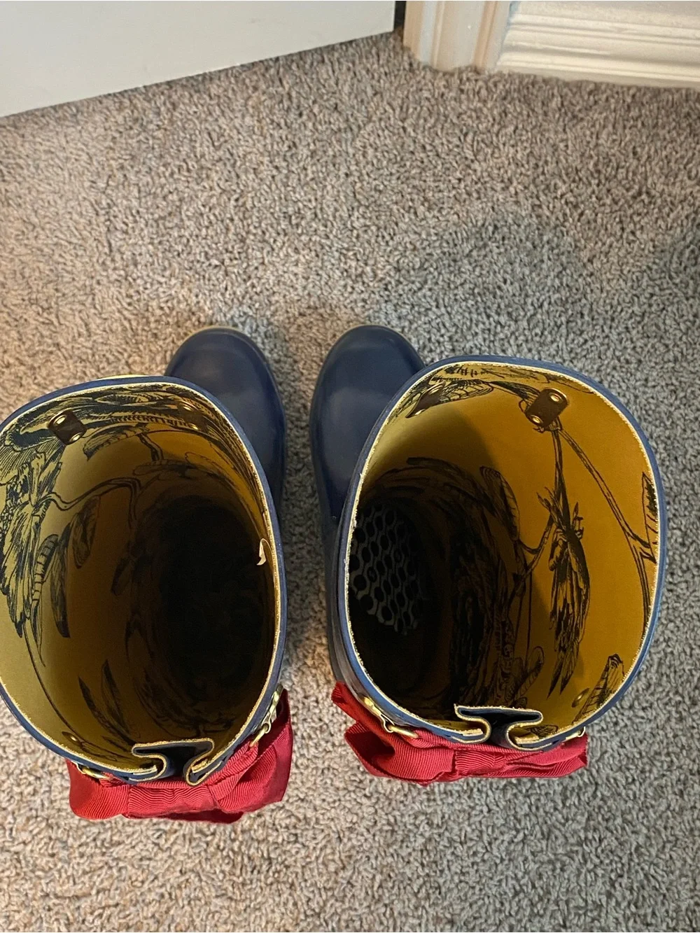 Joules glossy navy